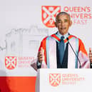 Barack Obama receives an Honorary Degree from Queen’s University Belfast