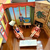 The rare Mattel 1964 Barbie Dream House made of cardboard with original cardboard furniture, it has an estimate of £120-£150 at Hansons Auctioneers’ sale at Bishton Hall on October 20