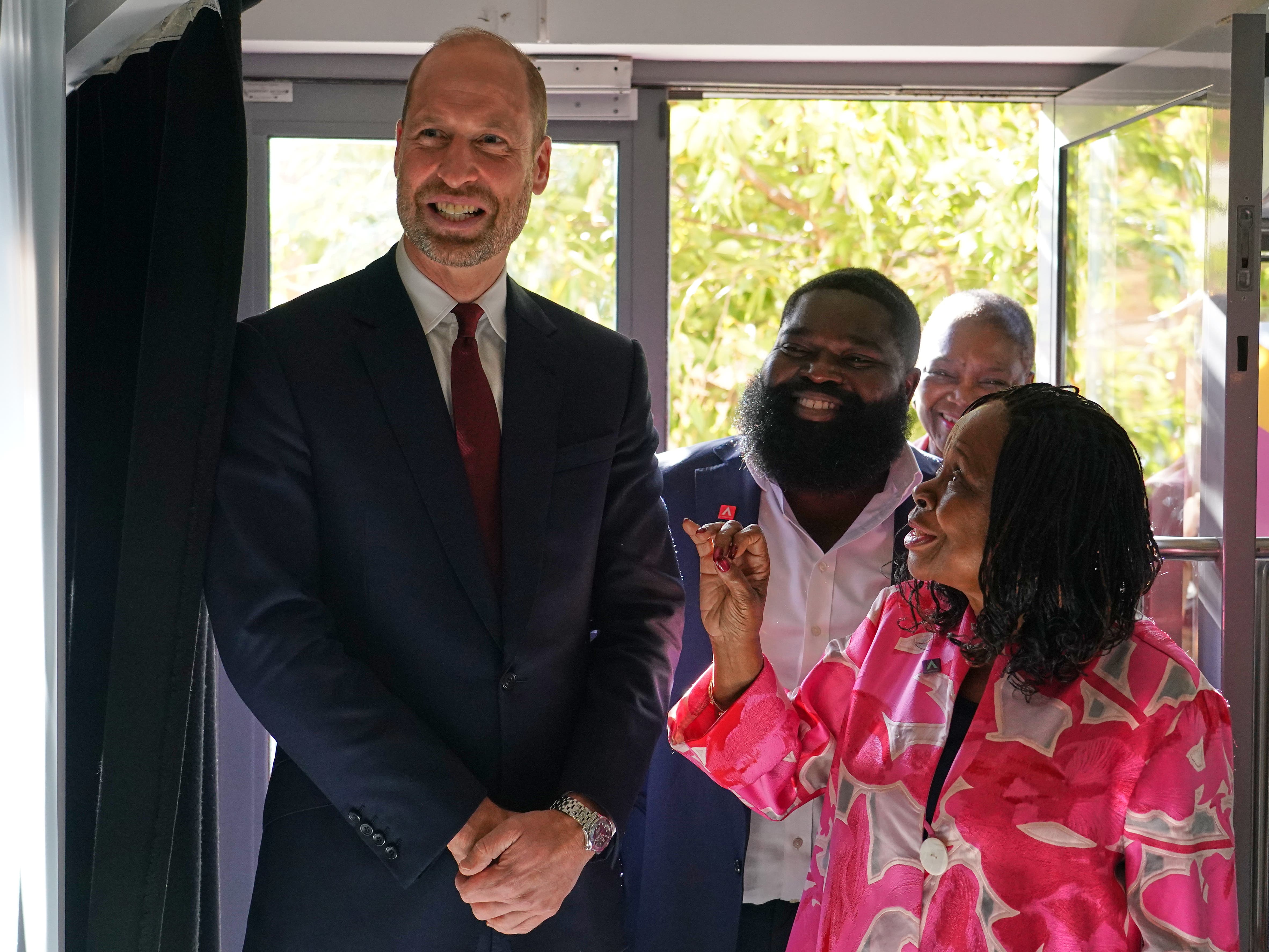 William tells students they are ‘going places’ on visit to bursary scheme