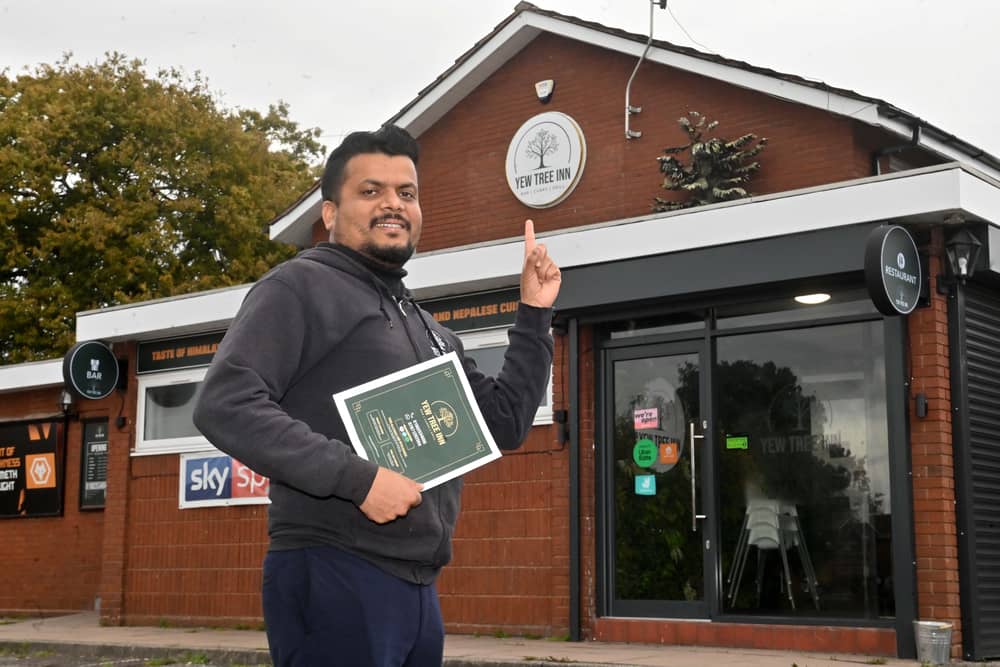 Deepak Poutel said he was happy to welcome all to the refurbished pub