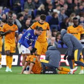 Wolves’ talisman is facing a spell on the sidelines with a knee injury he picked up in a cup game before the international break.