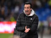 Unai Emery on the touchline