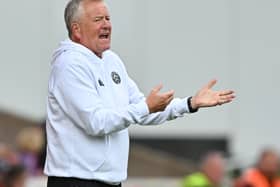 Chris Wilder on the touchline