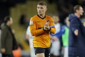 Kieran Trippier applauds Wolves fans at Molineux after their defeat to Bolton