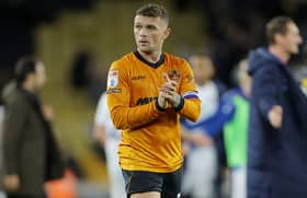 Kieran Trippier applauds Wolves fans at Molineux after their defeat to Bolton