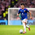 Lisandro Martinez in action for Manchester United