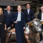 L-R: Vicky Gosling OBE (chair - Birmingham 2027 Invictus Games), Nick Smith (head of infrastructure at Birmingham City FC), Juliet Halfhead (practice senior partner - Deloitte Midlands), Darren Graves (CEO - Deloitte UK) and Mayor of West Midlands Richard Parker