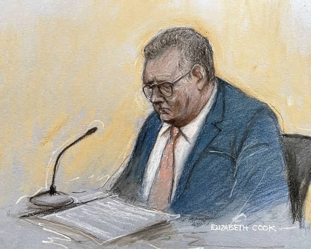 Jeffrey Donaldson court sketch