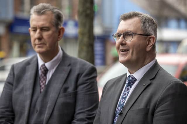 Jeffrey Donaldson succeeded Edwin Poots as DUP leader (Liam McBurney/PA)