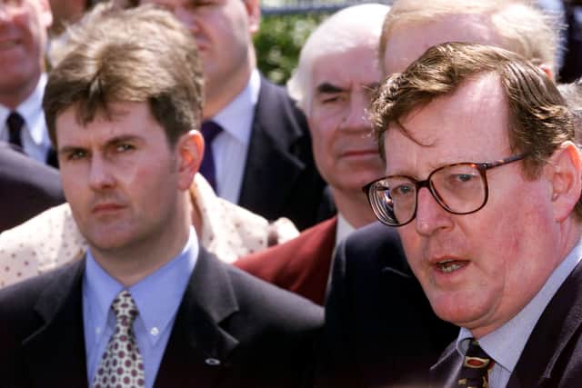 Jeffrey Donaldson had a troubled relationship with former UUP leader David Trimble (Paul Faith/PA)