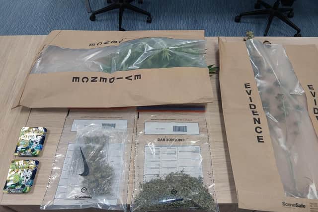 The cannabis and other items were seized from the address. Photo: South Staffordshire Police