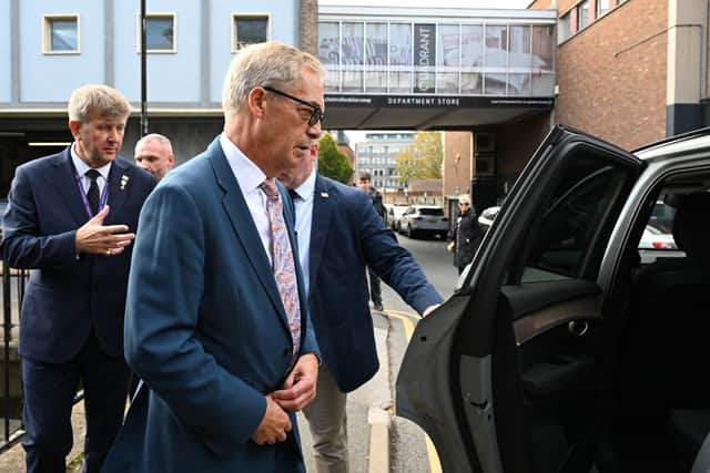 Reform UK leader Nigel Farage said the establishment wanted the party out of the picture (Will Colebourne/PA)