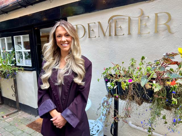 Tanzy Jayne Skelding who has opened Demeter by Tanzy in Kinver, South Staffordshire