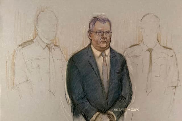 Former DUP leader Jeffrey Donaldson at Newry Crown Court (Elizabeth Cook/PA)