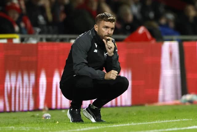 James Morrison is encouraged by a show of belief from his side.