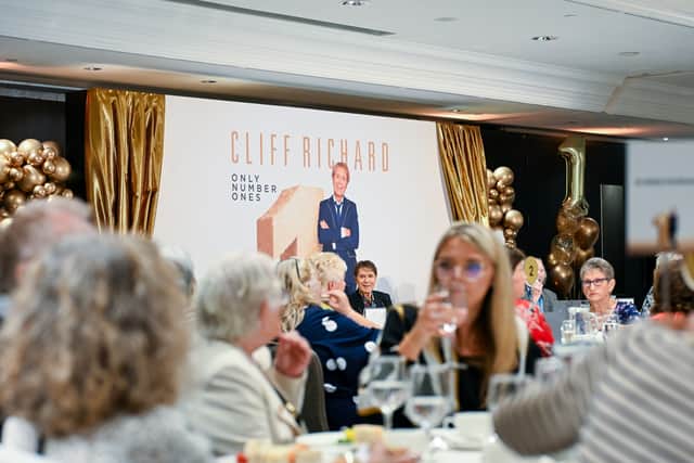 Sir Cliff was ‘thrilled’ to mark the occasion surrounded by fans (Sarah Jeynes/PA)