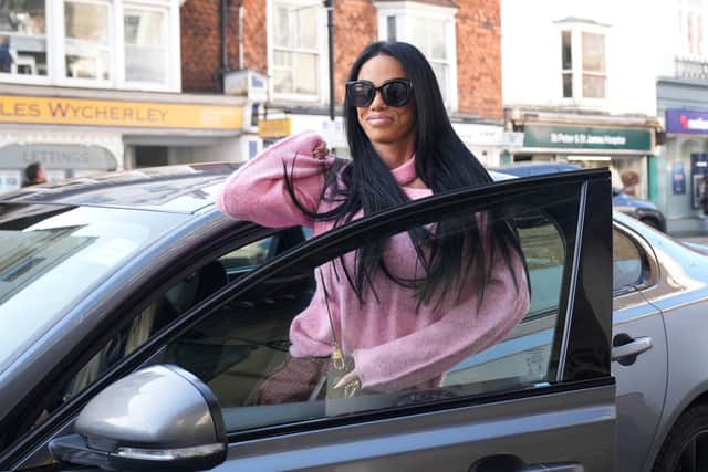 Katie Price arriving at Lewes Crown Court (Gareth Fuller/PA)