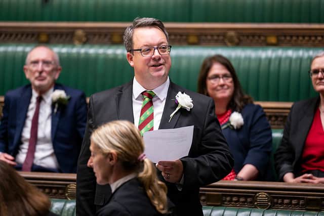 Mike Wood MP presenting the Heritage Public House Bill in Parliament