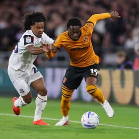 Wolves winger Rafiki Said (right) on his home debut 