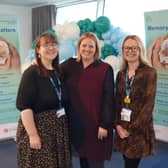 Lou Pickering, Community Service Manager for BSMHFT’s dementia and frailty services (Centre) at the official launch of Memory Matters. 