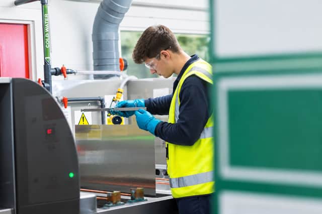 A graduate at Precision Micro