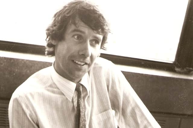 John Scott as a young reporter