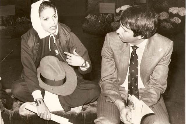 John Scott interviewing Diana Ross