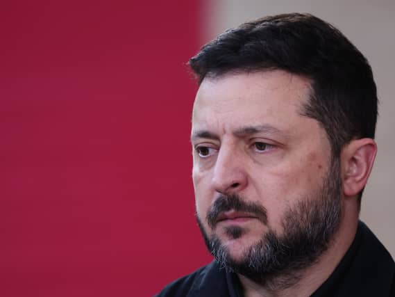 Volodymyr Zelensky close-up