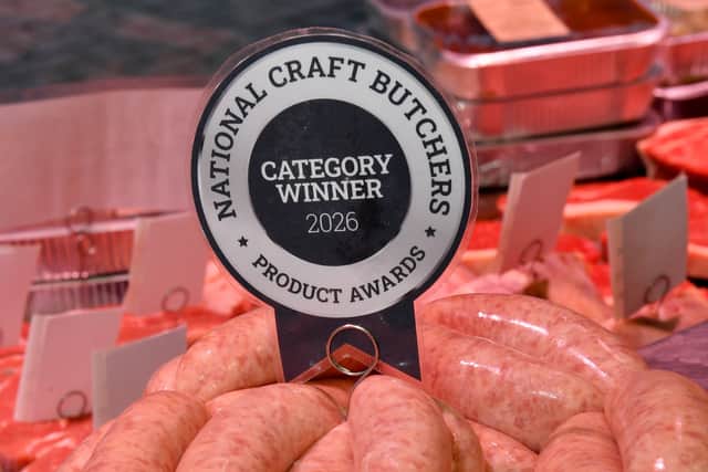 Walter Smith Butchers, Lichfield have won best pork sausages in England and Wales.
Tim Thursfield/Iconic Media Group