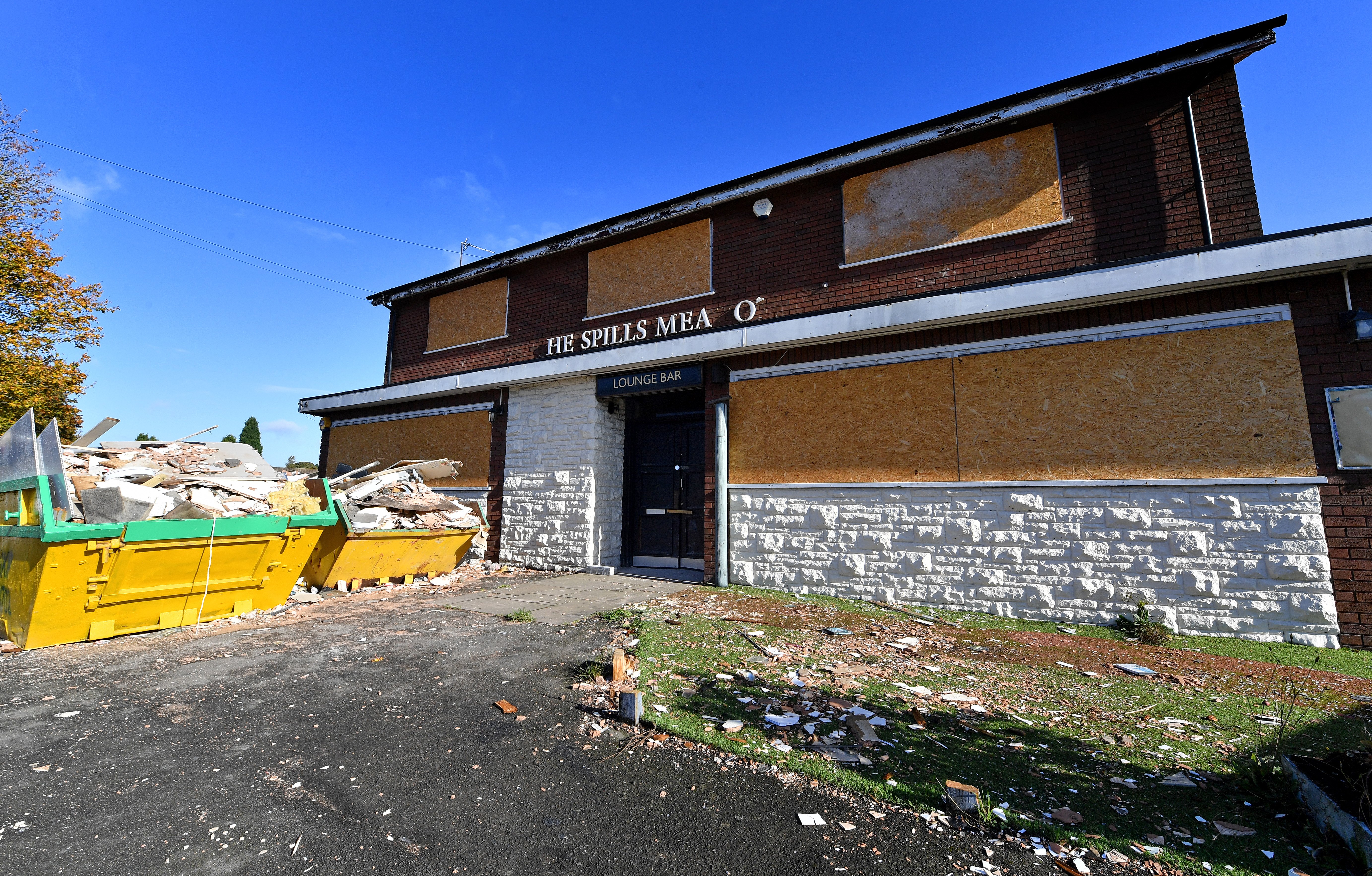 Work begins turning pub near Dudley into shops and flats