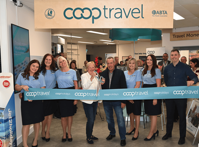 A ribbon-cutting ceremony was held as TravelCoop officially opened its new Kidderminster branch
