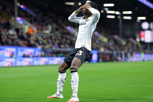 Tawanda Chirewa celebrates his goal for Wolves against Burnley
