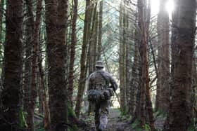 Soldiers at Sennybridge Training Area Main Camp, Brecon, where Exercise Cambrian Patrol, the British Army’s premier international military patrolling event is taking place, with over 1,000 troops from the UK and overseas taking part