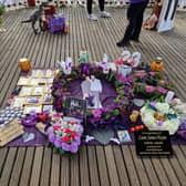 Tributes to Liam Payne at the bandstand in West Park, Wolverhampton