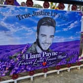 Tributes to Liam Payne at the bandstand in West Park, Wolverhampton