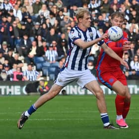 Toby Collyer in action against Blackburn’s Sam Morsy before he left the field.