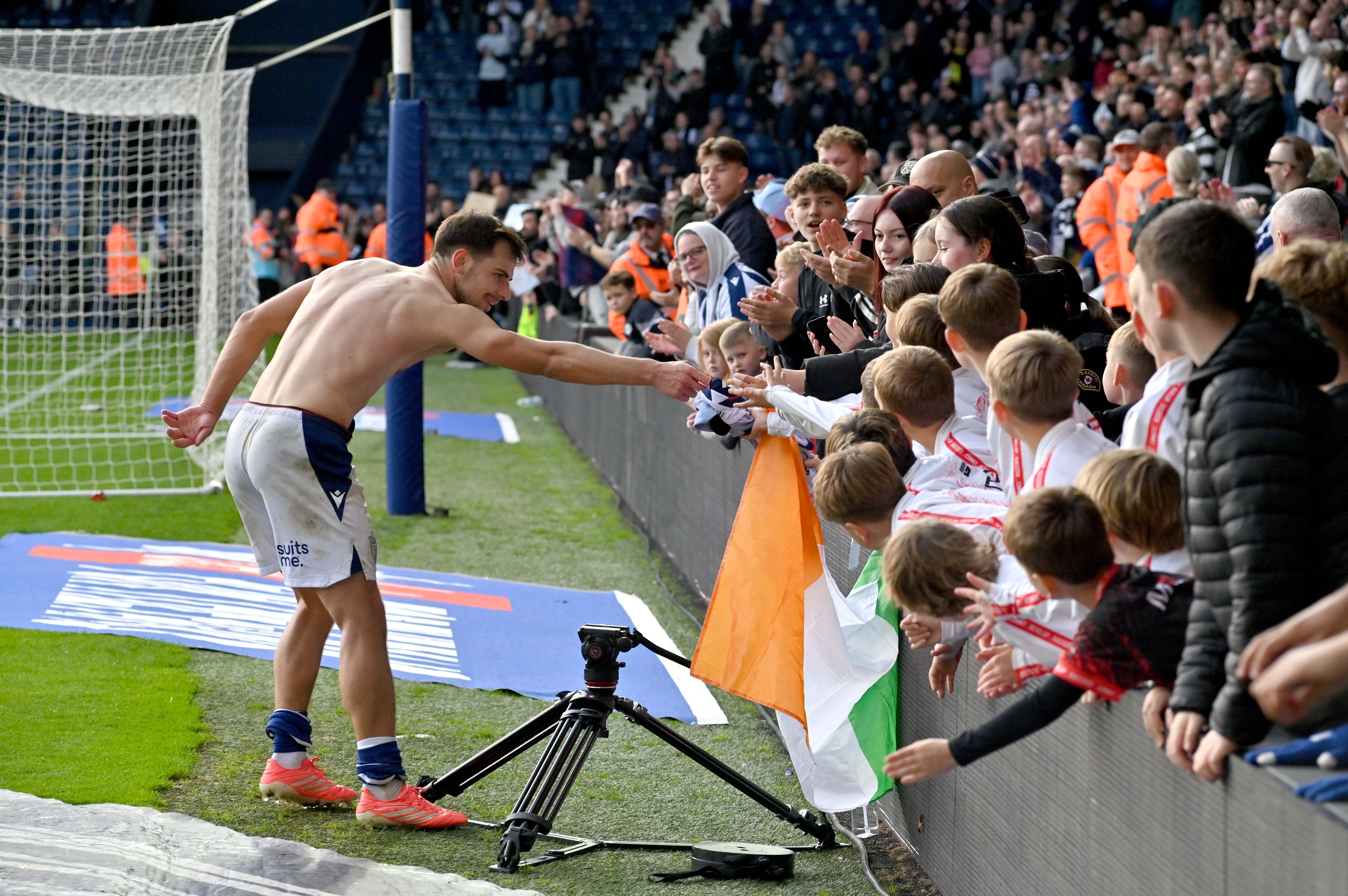 Jayson Molumby gives his shirt to the fans - but what grade did they give him?