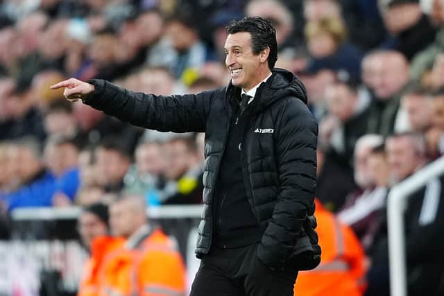 Unai Emery oversaw another win for Villa (Owen Humphreys/PA)