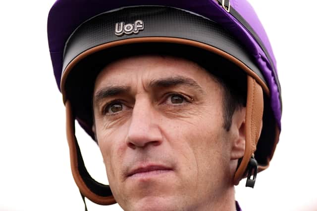 Christophe Soumillon rides Calandagan for the first time (Joe Giddens/PA)