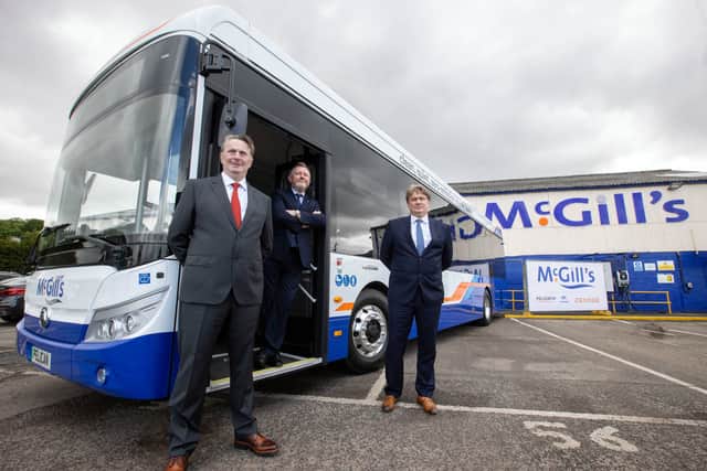 Sandy Easdale, McGill’s CEO Ralph Roberts and James Easdale (Jeff Holmes/handout)