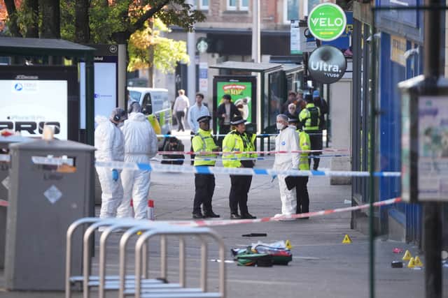 The two suspects, a man and a woman, fled the scene (Joe Giddens/PA)