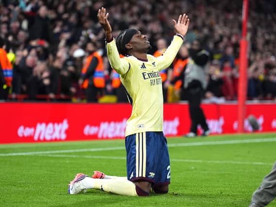 Noni Madueke celebrates
