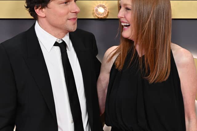 Julianne Moore and Jesse Eisenberg (Doug Peters/PA)