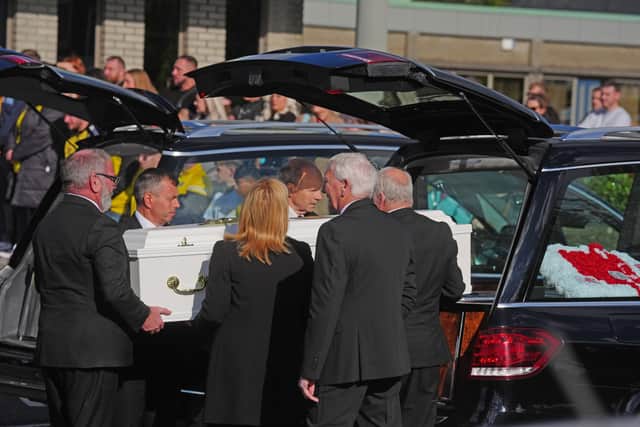 The funeral will be held at 1pm on Monday (Brian Lawless/PA)