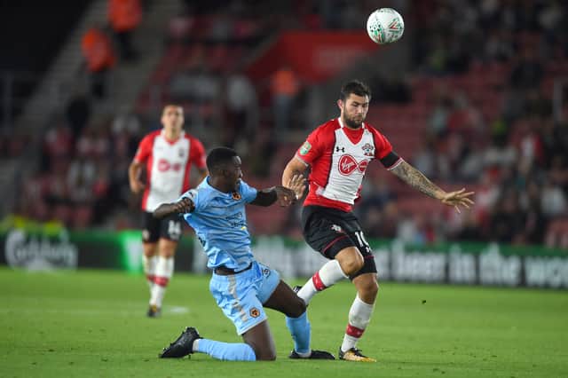 Sylvain Deslandes on a rare outing for Wolves