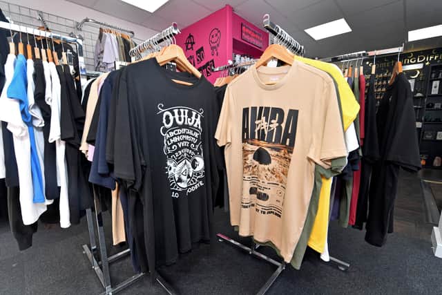 T-shirts at Pentagraphix, Hagley Road, Stourbridge. Pic: Tim Thursfield/Iconic Media Group