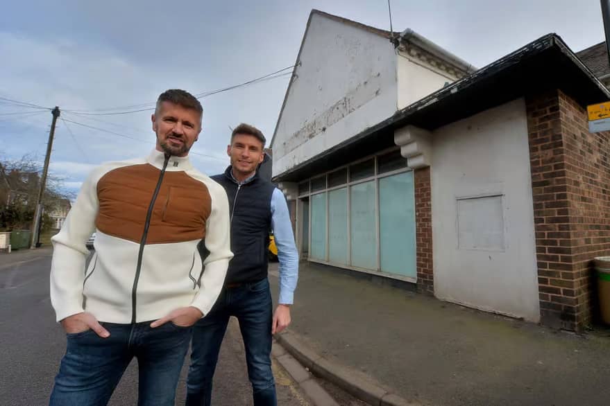 The delipidated building was bought at auction in 2022 by Shropshire Design founders Peter Snowdon and Wesley Fellows