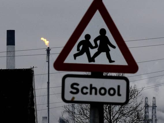 School sign