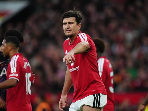 Harry Maguire in action for Manchester United