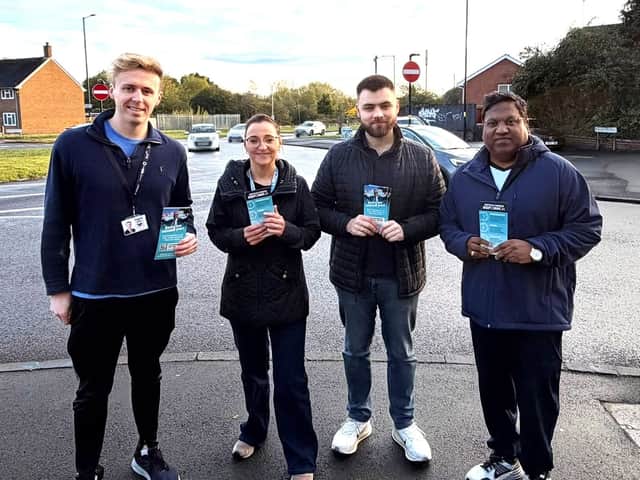 The Reform team out on the campaign trail in Shard End, Birmingham ahead of the by-election